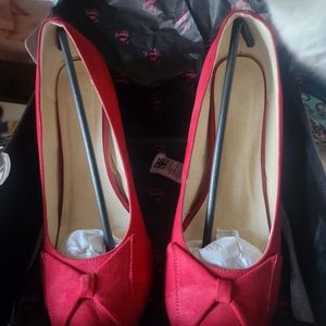 Torrid Red Bow pumps